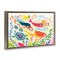 Stupell Industries Underwater Swimming Mermaids Framed Floater Canvas Wall Art Design by Irene Chan
